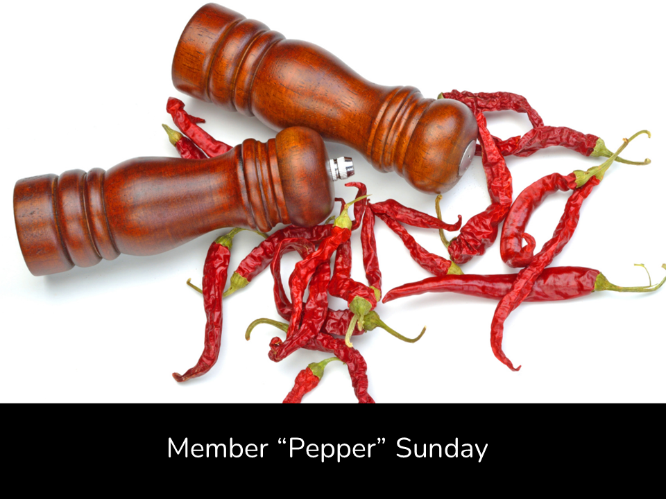 Sermon: Member Pepper